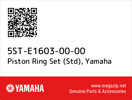 Piston Ring Set (Std), Yamaha 5ST-E1603-00-00 oem parts Piston Ring Set (Std), Yamaha 5ST-E1603-00-00 oem parts