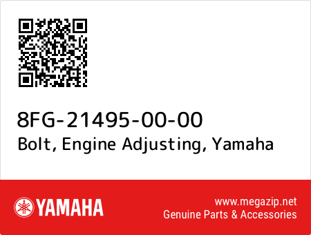 Bolt, Engine Adjusting, Yamaha 8FG-21495-00-00 oem parts Bolt, Engine Adjusting, Yamaha 8FG-21495-00-00 oem parts