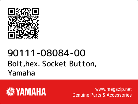 Bolt,hex. Socket Button, Yamaha 90111-08084-00 oem parts Bolt,hex. Socket Button, Yamaha 90111-08084-00 oem parts