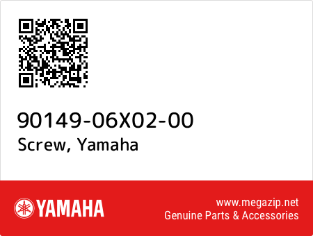Screw, Yamaha 90149-06X02-00 oem parts Screw, Yamaha 90149-06X02-00 oem parts