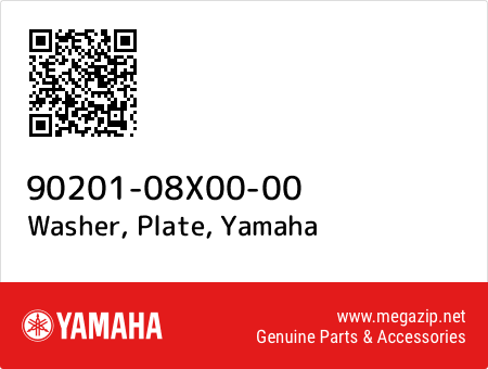 Washer, Plate, Yamaha 90201-08X00-00 oem parts Washer, Plate, Yamaha 90201-08X00-00 oem parts
