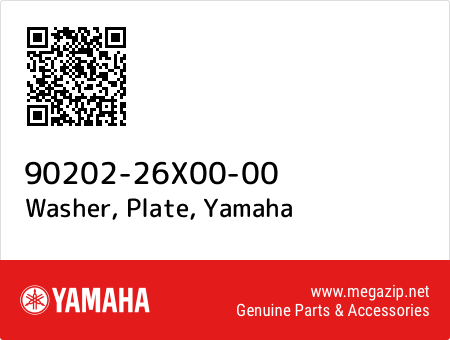 Washer, Plate, Yamaha 90202-26X00-00 oem parts Washer, Plate, Yamaha 90202-26X00-00 oem parts