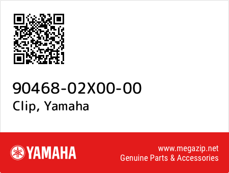 Clip, Yamaha 90468-02X00-00 oem parts Clip, Yamaha 90468-02X00-00 oem parts