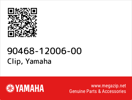 Clip, Yamaha 90468-12006-00 oem parts Clip, Yamaha 90468-12006-00 oem parts