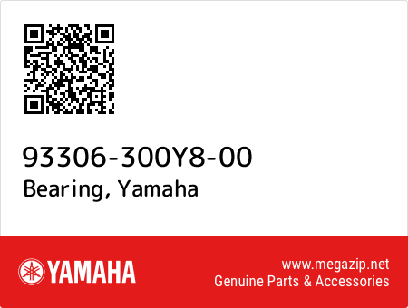 Bearing, Yamaha 93306-300Y8-00 oem parts Bearing, Yamaha 93306-300Y8-00 oem parts