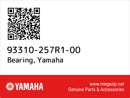Bearing, Yamaha 93310-257R1-00 oem parts Bearing, Yamaha 93310-257R1-00 oem parts