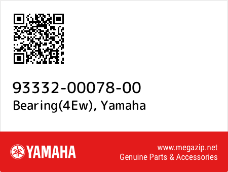 Bearing(4Ew), Yamaha 93332-00078-00 oem parts Bearing(4Ew), Yamaha 93332-00078-00 oem parts