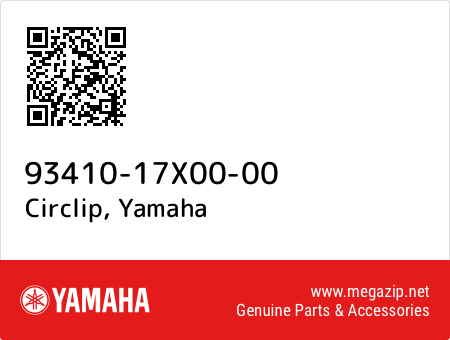 Circlip, Yamaha 93410-17X00-00 oem parts Circlip, Yamaha 93410-17X00-00 oem parts