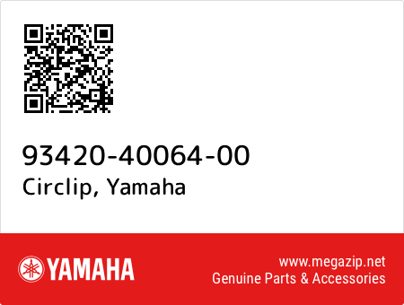 Circlip, Yamaha 93420-40064-00 oem parts Circlip, Yamaha 93420-40064-00 oem parts