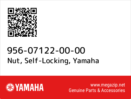 Nut, Self-Locking, Yamaha 956-07122-00-00 oem parts Nut, Self-Locking, Yamaha 956-07122-00-00 oem parts