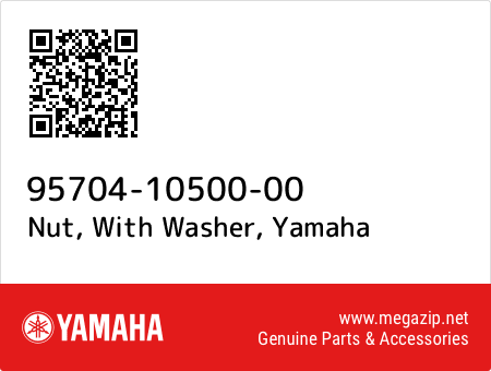 Nut, With Washer, Yamaha 95704-10500-00 oem parts Nut, With Washer, Yamaha 95704-10500-00 oem parts
