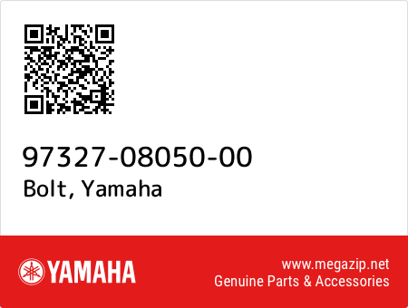 Bolt, Yamaha 97327-08050-00 oem parts Bolt, Yamaha 97327-08050-00 oem parts