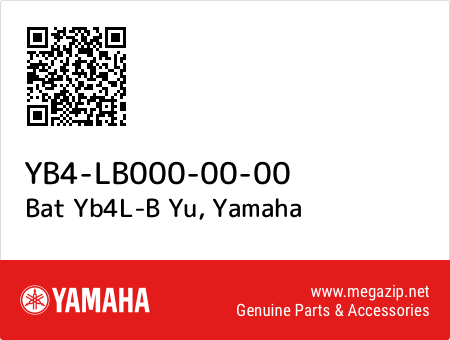 Bat Yb4L-B Yu, Yamaha YB4-LB000-00-00 oem parts Bat Yb4L-B Yu, Yamaha YB4-LB000-00-00 oem parts