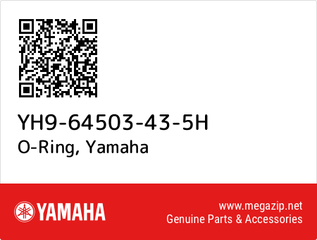 O-Ring, Yamaha YH9-64503-43-5H oem parts O-Ring, Yamaha YH9-64503-43-5H oem parts