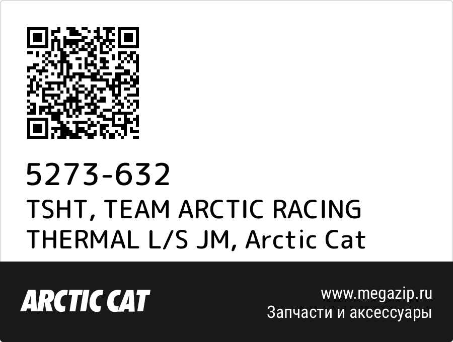 

TSHT, TEAM ARCTIC RACING THERMAL L/S JM Arctic Cat 5273-632