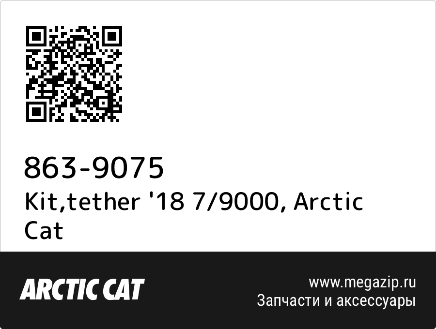 

Kit,tether '18 7/9000 Arctic Cat 863-9075