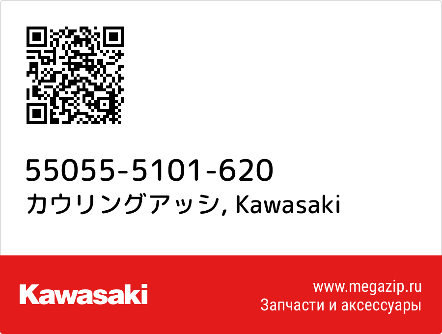 

カウリングアッシ Kawasaki 55055-5101-620