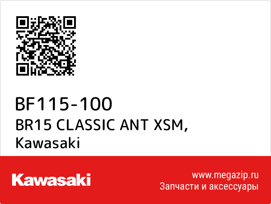 

BR15 CLASSIC ANT XSM Kawasaki BF115-100