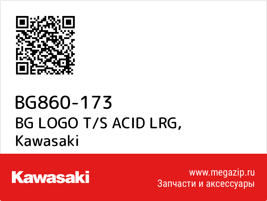 

BG LOGO T/S ACID LRG Kawasaki BG860-173