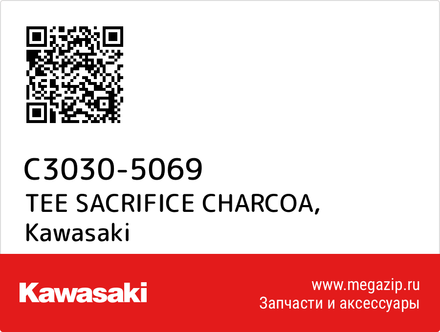 

TEE SACRIFICE CHARCOA Kawasaki C3030-5069