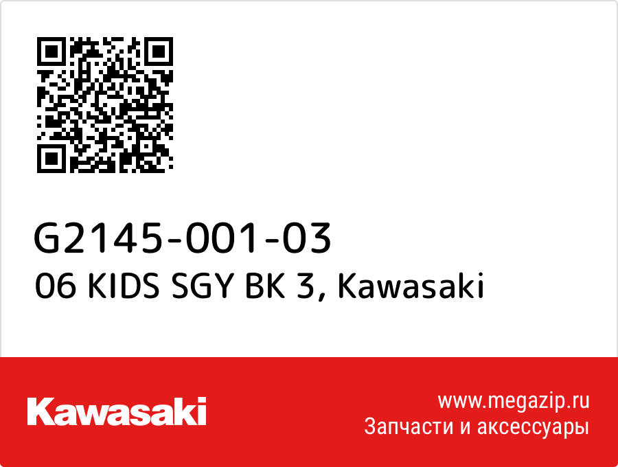 

06 KIDS SGY BK 3 Kawasaki G2145-001-03