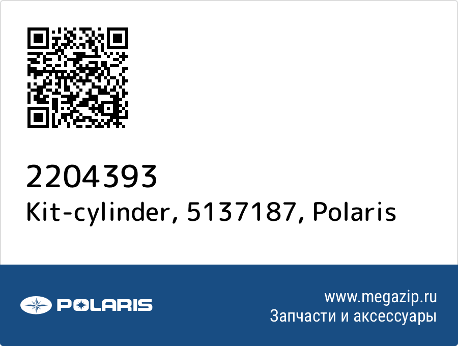 

Kit-cylinder, 5137187 Polaris 2204393