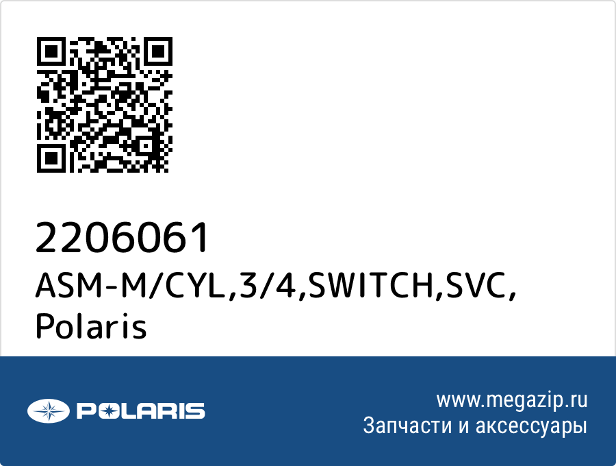 

ASM-M/CYL,3/4,SWITCH,SVC Polaris 2206061