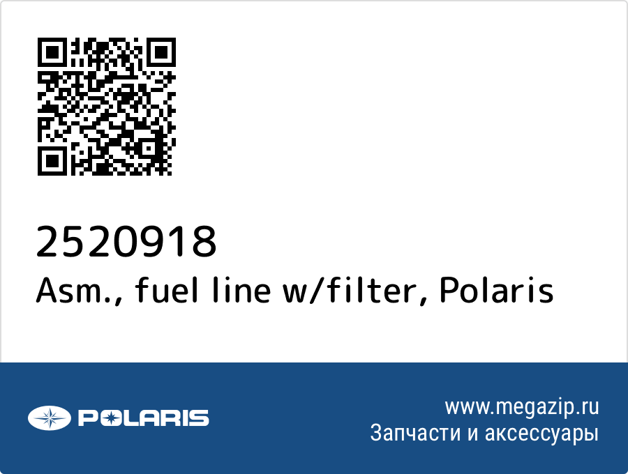 

Asm., fuel line w/filter Polaris 2520918
