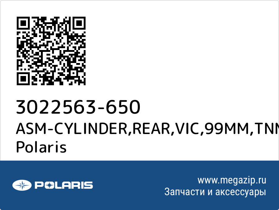 

ASM-CYLINDER,REAR,VIC,99MM,TNM Polaris 3022563-650