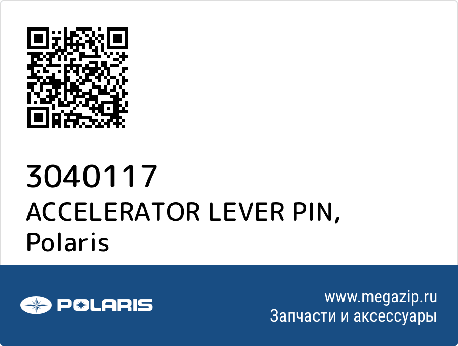 

ACCELERATOR LEVER PIN Polaris 3040117