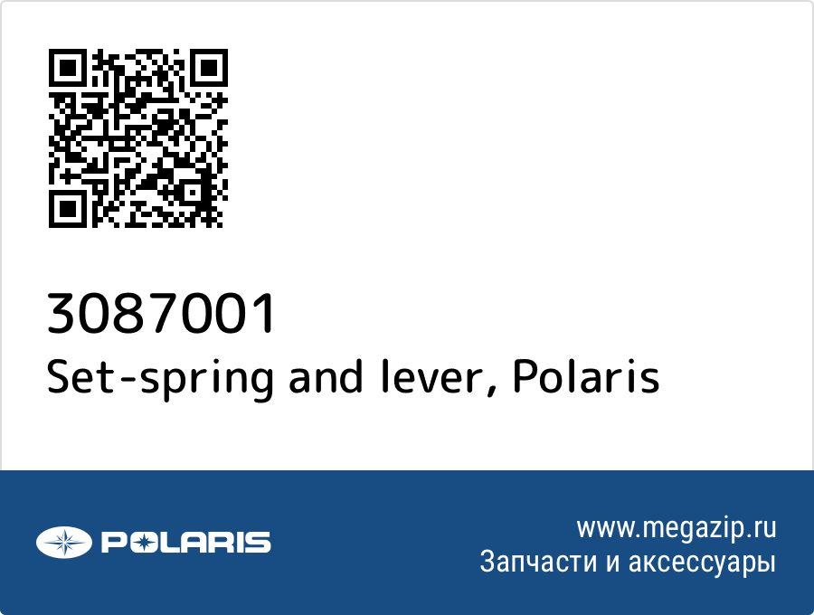 

Set-spring and lever Polaris 3087001