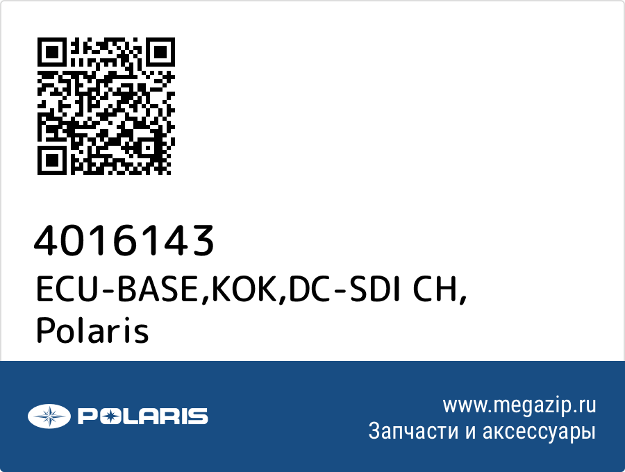 

ECU-BASE,KOK,DC-SDI CH Polaris 4016143