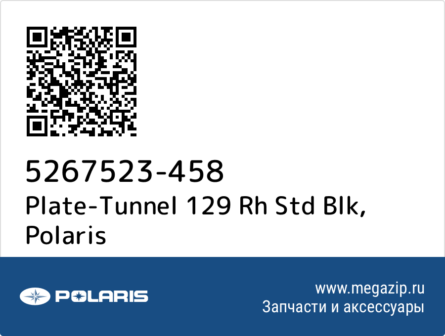 

Plate-Tunnel 129 Rh Std Blk Polaris 5267523-458