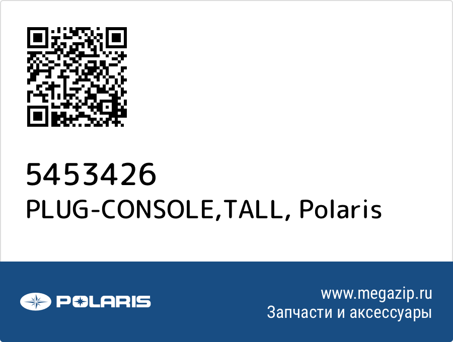 

PLUG-CONSOLE,TALL Polaris 5453426