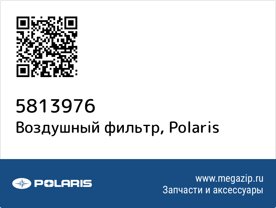 

Воздушный фильтр Polaris 5813976