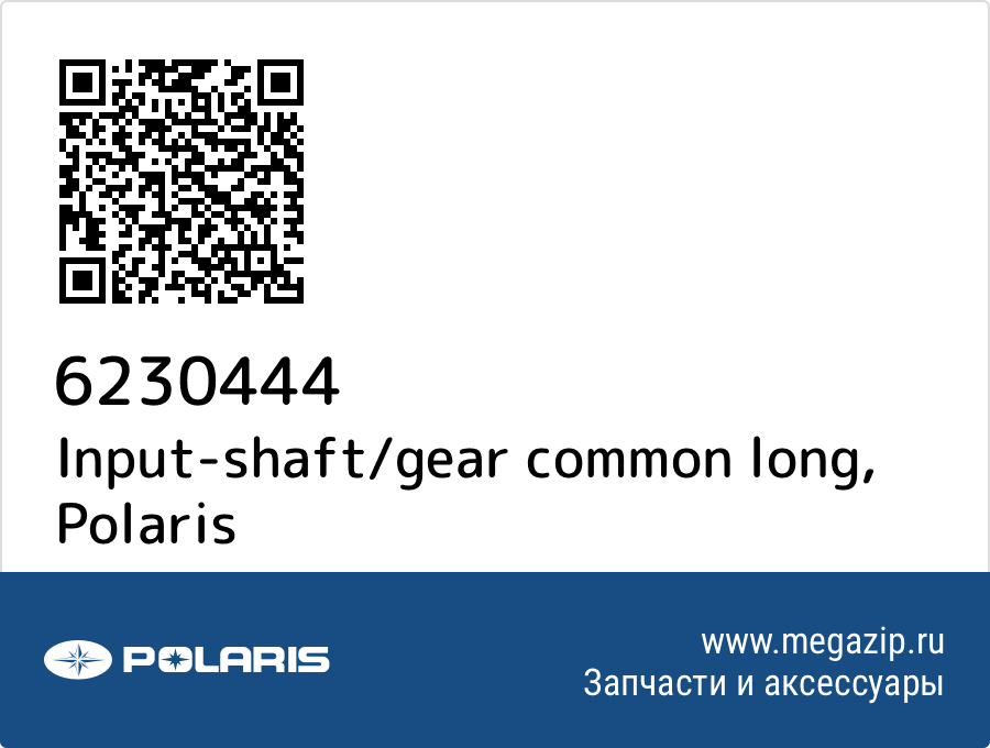 

Input-shaft/gear common long Polaris 6230444