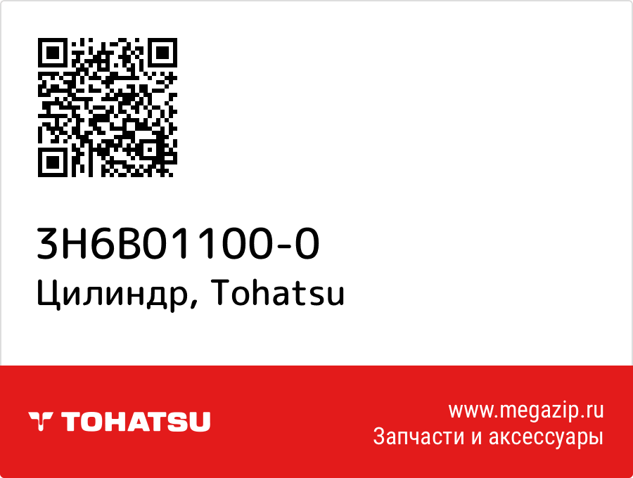 

Цилиндр Tohatsu 3H6B01100-0