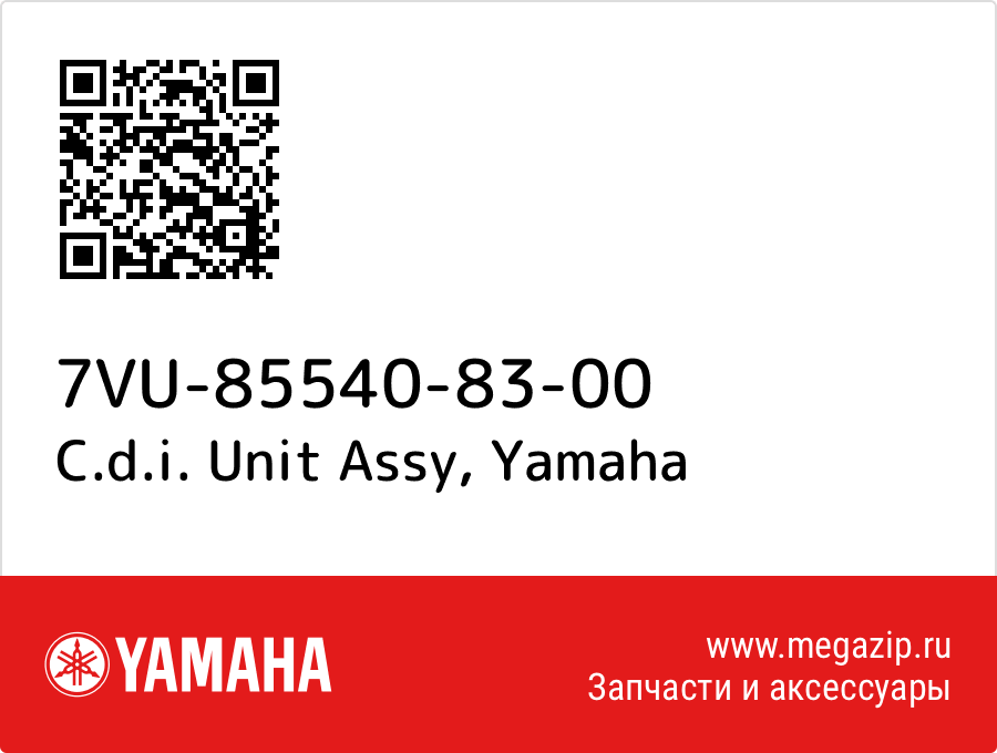 

C.d.i. Unit Assy Yamaha 7VU-85540-83-00